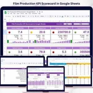 Film Production KPI Scorecard in Google Sheets
