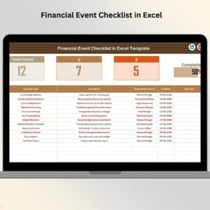 Financial Event Checklist in Excel