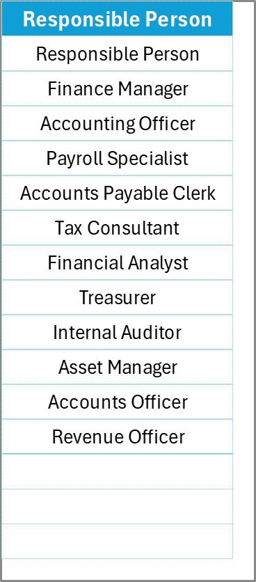 Financial Scheduling Checklist in Excel - Image 3