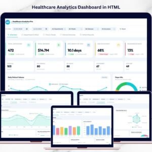 Healthcare Analytics Dashboard in HTML