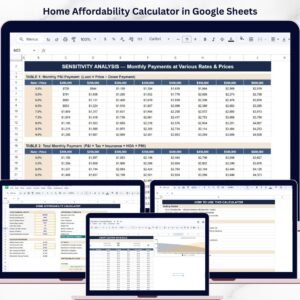 Home Affordability Calculator in Google Sheets