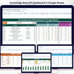 Knowledge Base KPI Dashboard in Google Sheets