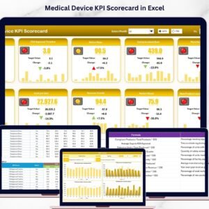 Medical Device KPI Scorecard in Excel