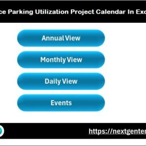Office Parking Utilization Project Calendar In Excel