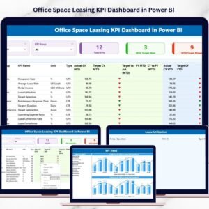 Office Space Leasing KPI Dashboard in Power BI