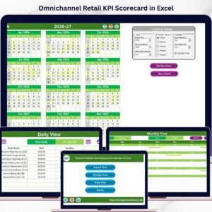 Omnichannel Retail KPI Scorecard in Excel