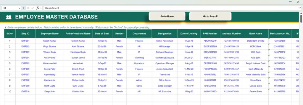 Payroll Calculator and Payslip Generator in Excel - Next Gen Templates