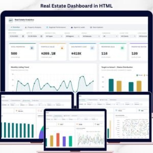 Real Estate Dashboard in HTML