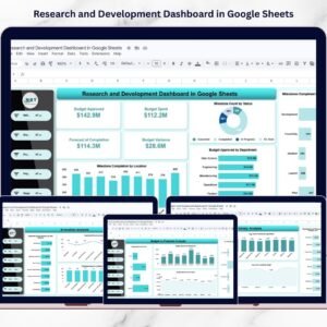 Research and Development Dashboard in Google Sheets