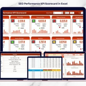 SEO Performance KPI Scorecard in Excel