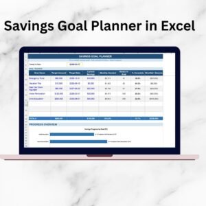 Savings Goal Planner in Excel