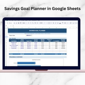 Savings Goal Planner in Google Sheets