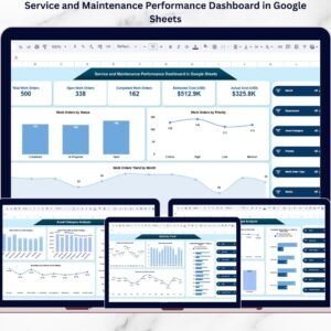 Service and Maintenance Performance Dashboard in Google Sheets