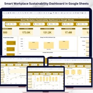 Smart Workplace Sustainability Dashboard in Google Sheets