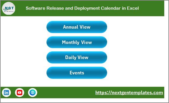 Software Release and Deployment Calendar in Excel