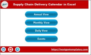Supply Chain Delivery Calendar in Excel - Next Gen Templates