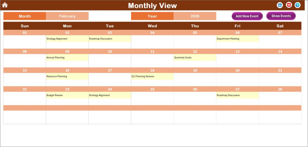 Work Performance Calendar Team Performance Planning Calendar in Excel - Next Gen Templates