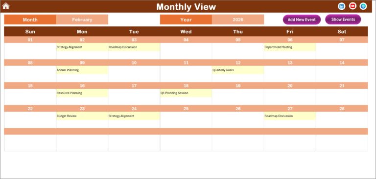 Work Performance Calendar Team Performance Planning Calendar in Excel - Next Gen Templates