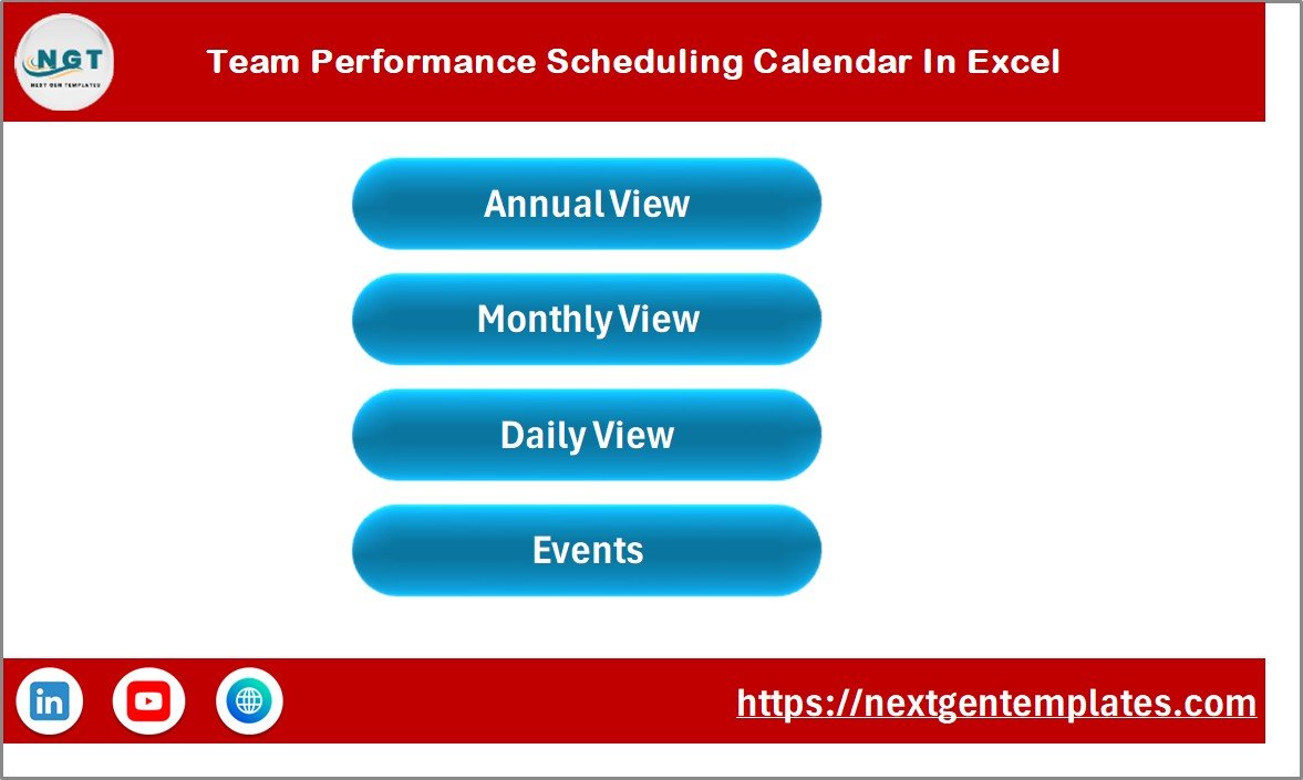 Team Performance Scheduling Calendar in Excel - Image 4