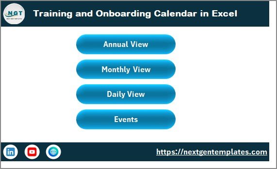 Training and Onboarding Calendar in Excel