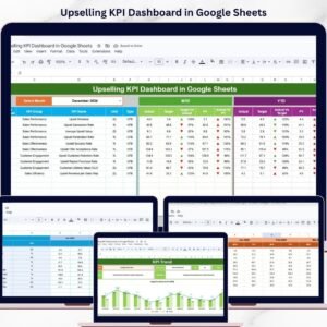 Upselling KPI Dashboard in Google Sheets