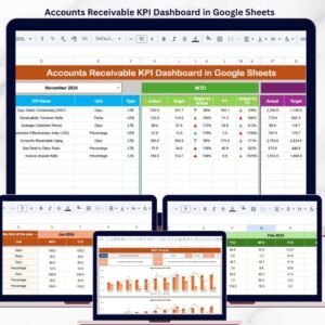 Accounts Receivable KPI Dashboard in Google Sheets