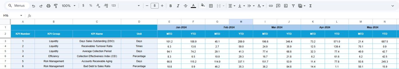 Target Number Input Sheet