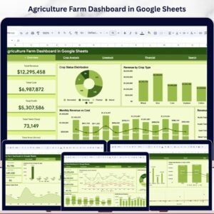 Agriculture Farm Dashboard in Google Sheets