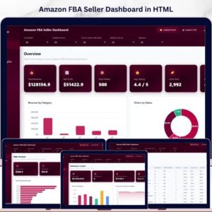 Amazon FBA Seller Dashboard in HTML