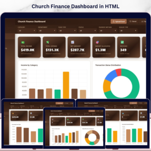 Church Finance Dashboard in HTML