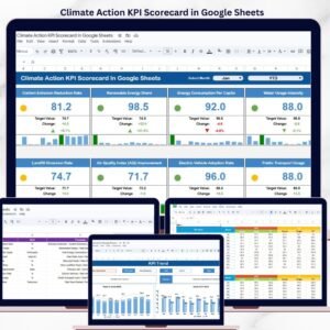 Climate Action KPI Scorecard in Google Sheets