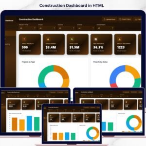 Construction Dashboard in HTML