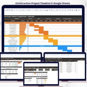 Construction Project Timeline in Google Sheets