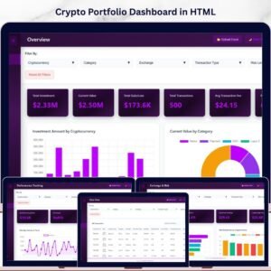 Crypto Portfolio Dashboard in HTML