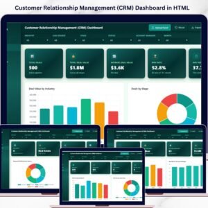 Customer Relationship Management (CRM) Dashboard in HTML