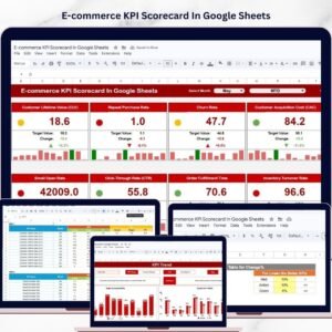 E-commerce KPI Scorecard In Google Sheets