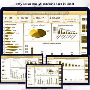Etsy Seller Analytics Dashboard in Excel