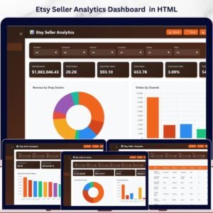 Etsy Seller Analytics Dashboard in HTML