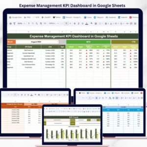 Expense Management KPI Dashboard in Google Sheets