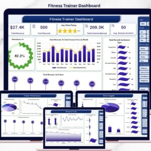 Fitness Trainer Dashboard in Excel