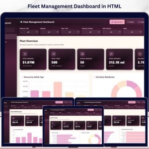 Fleet Management Dashboard in HTML
