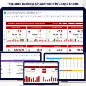 Freelance Business KPI Scorecard in Google Sheets
