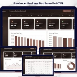 Freelancer Business Dashboard in HTML