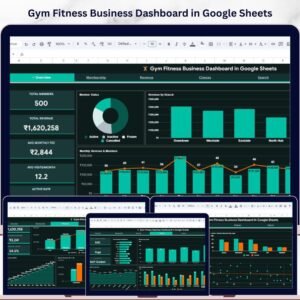 Gym Fitness Business Dashboard in Google Sheets