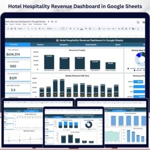 Hotel Hospitality Revenue Dashboard in Google Sheets