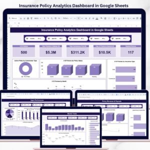 Insurance Policy Analytics Dashboard in Google Sheets