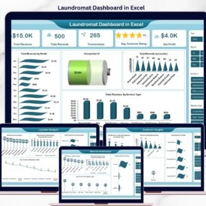 Laundromat Dashboard in Excel
