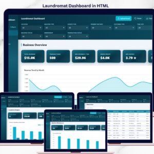 Laundromat Dashboard in HTML