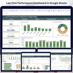 Law Firm Performance Dashboard in Google Sheets