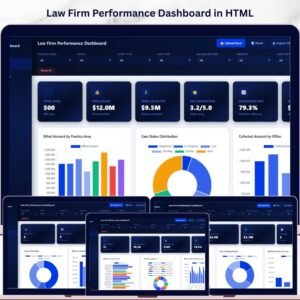 Law Firm Performance Dashboard in HTML